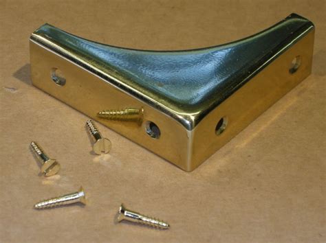 brass metal box corners|solid brass corner brackets.